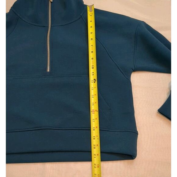 Calia Soft Scuba Pullover Womens S Deep Marine 1/2 Zip Sweatshirt Lounge Cozy - Picture 13 of 13